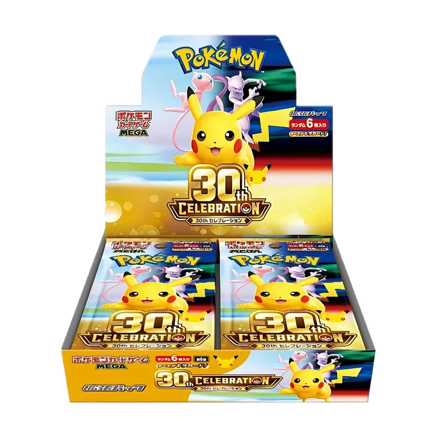 Pokemon 30-jähriges Jubiläum Display Japanisch (M6a)